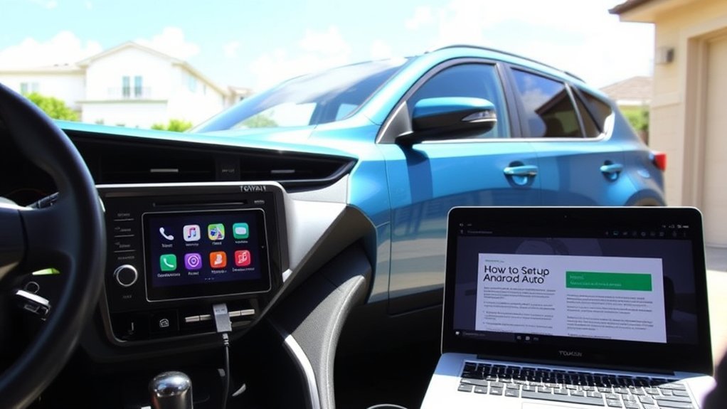 Troubleshooting an Android Auto connection problem in a Toyota RAV4