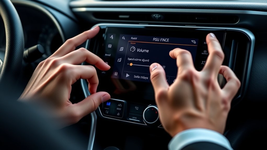 Toyota RAV4 multimedia sound settings used for audio troubleshooting