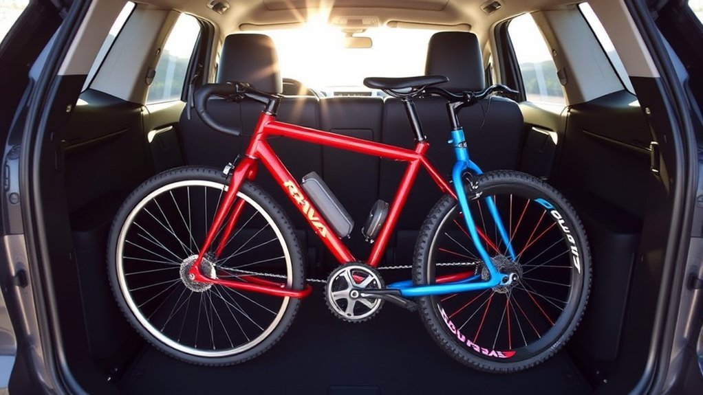 two bikes horizontal loading