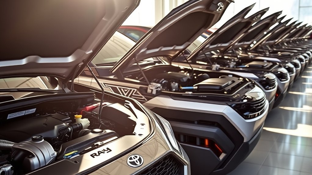 2026 Toyota RAV4 hybrid and plug-in hybrid engine specifications by trim