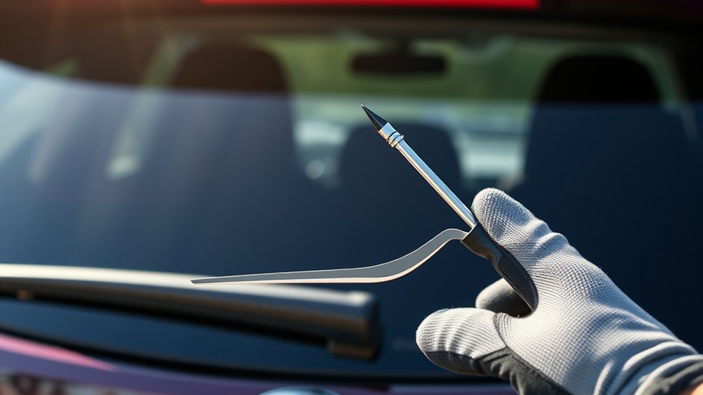 Tools for Toyota RAV4 rear wiper blade replacement