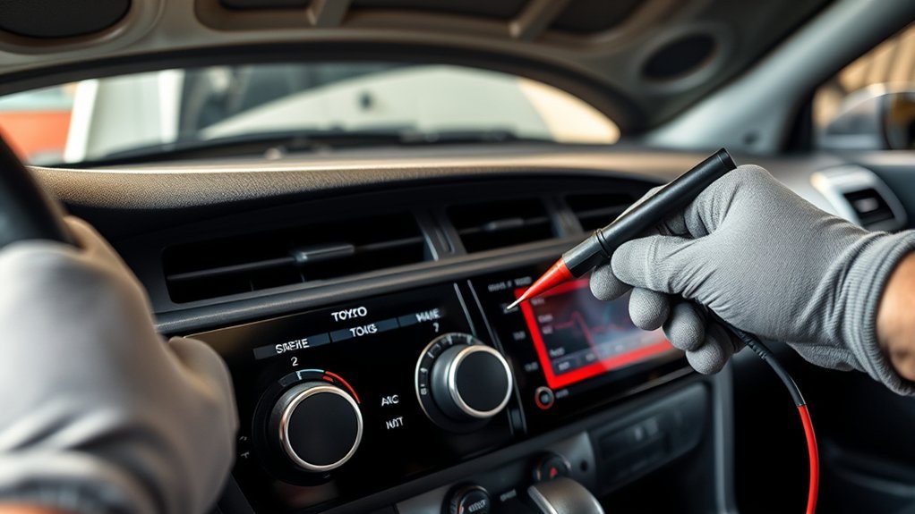 Toyota Camry air conditioning maintenance checks