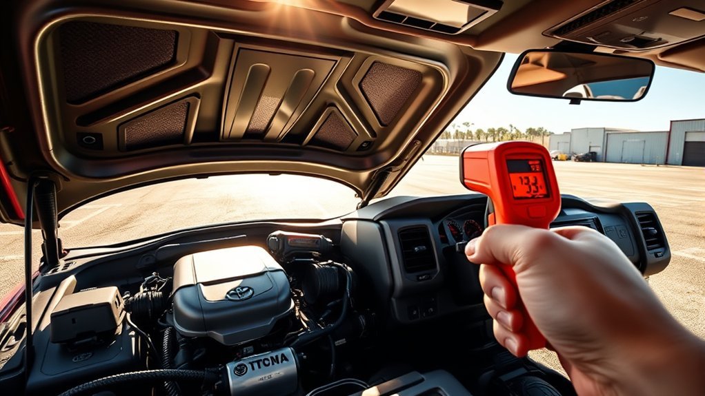 Checking Toyota Tacoma AC temperature fluctuations