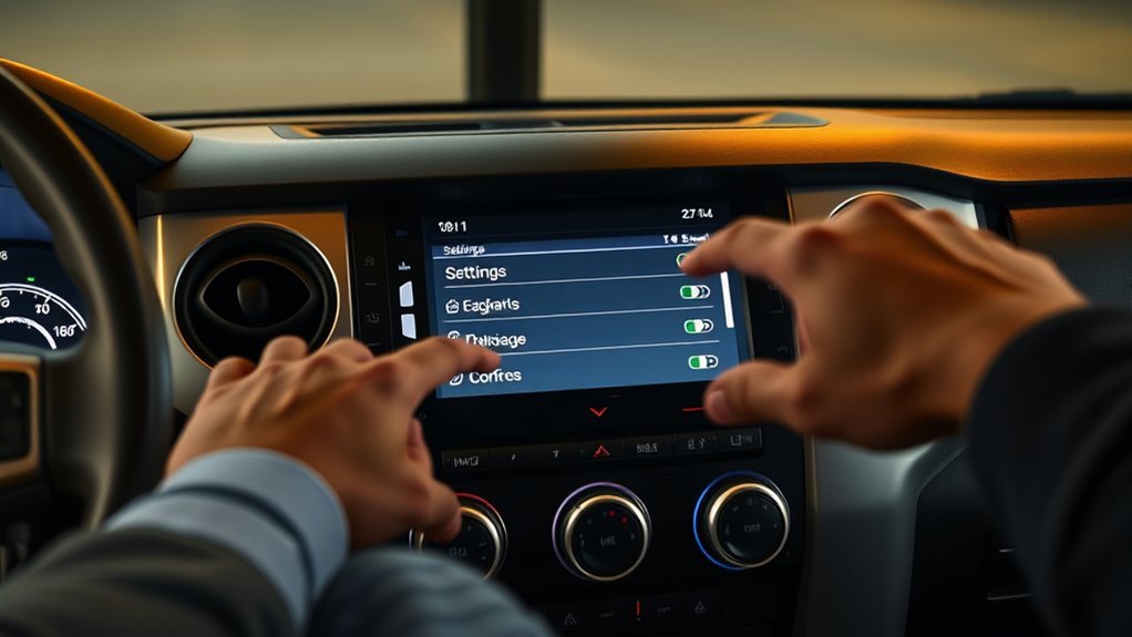 access toyota tundra settings