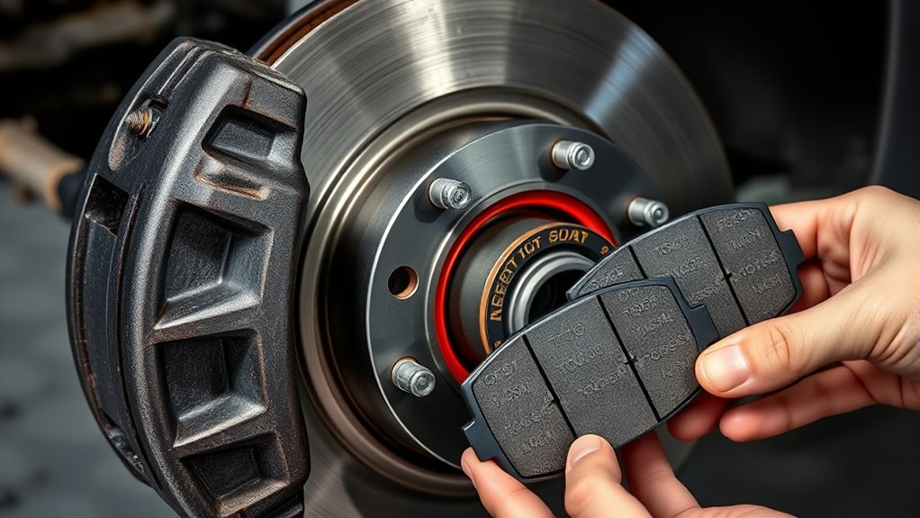 Toyota Camry replacement brake pad set and brake hardware