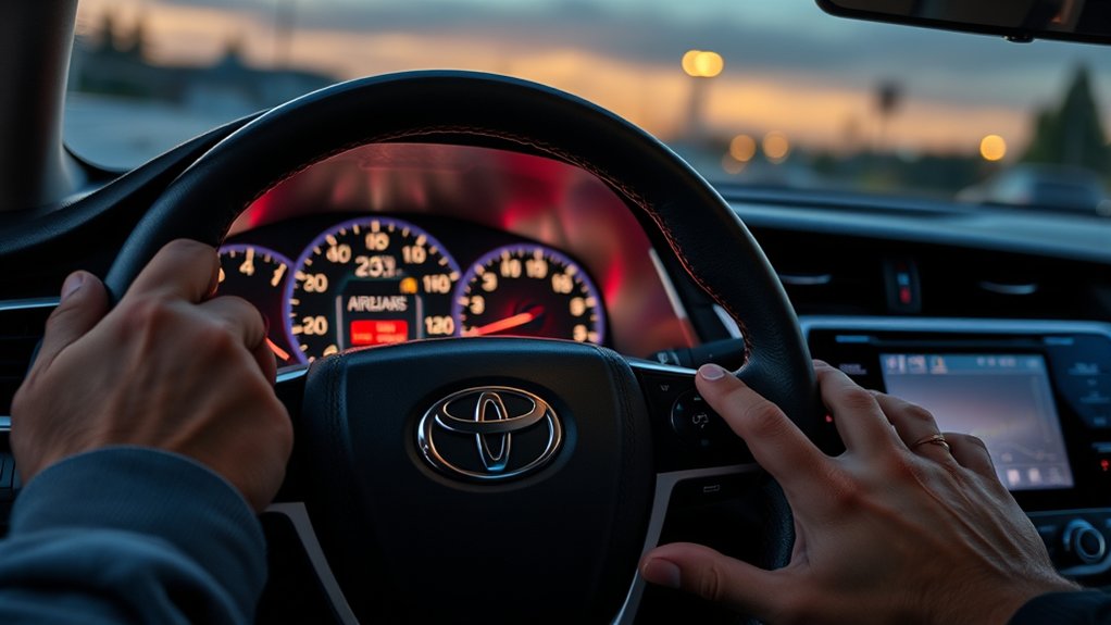Toyota Camry airbag warning light requiring SRS diagnosis