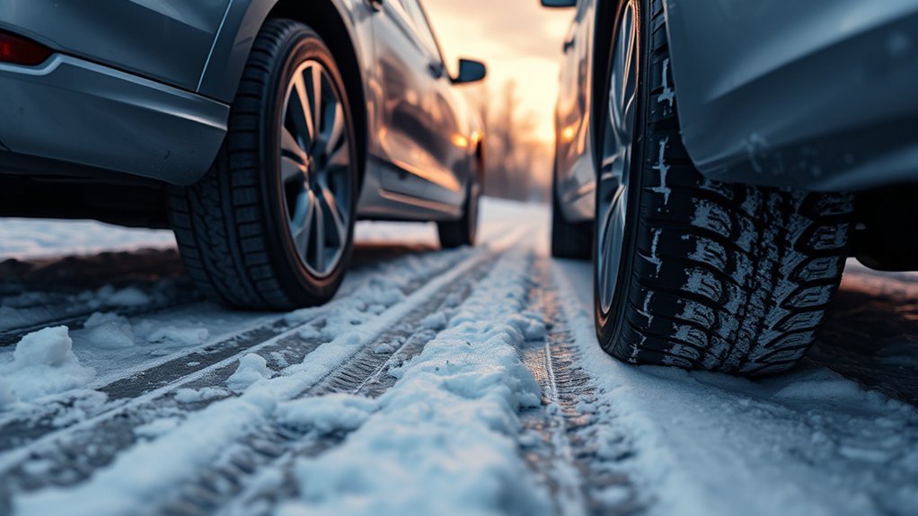 All-season tire tread designed for dry, wet, and light-snow driving