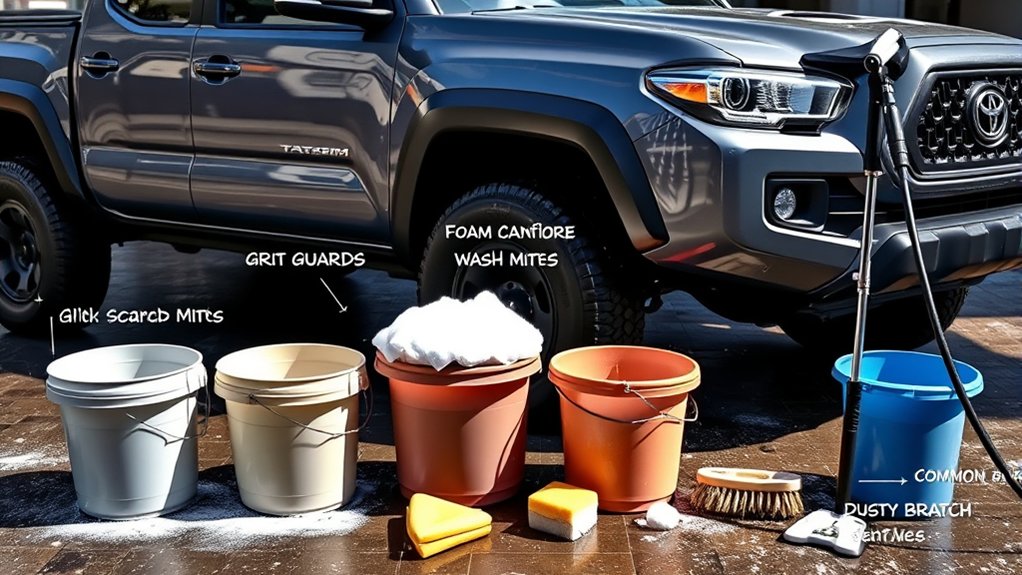 Common Toyota Tacoma washing mistakes that can mark paint