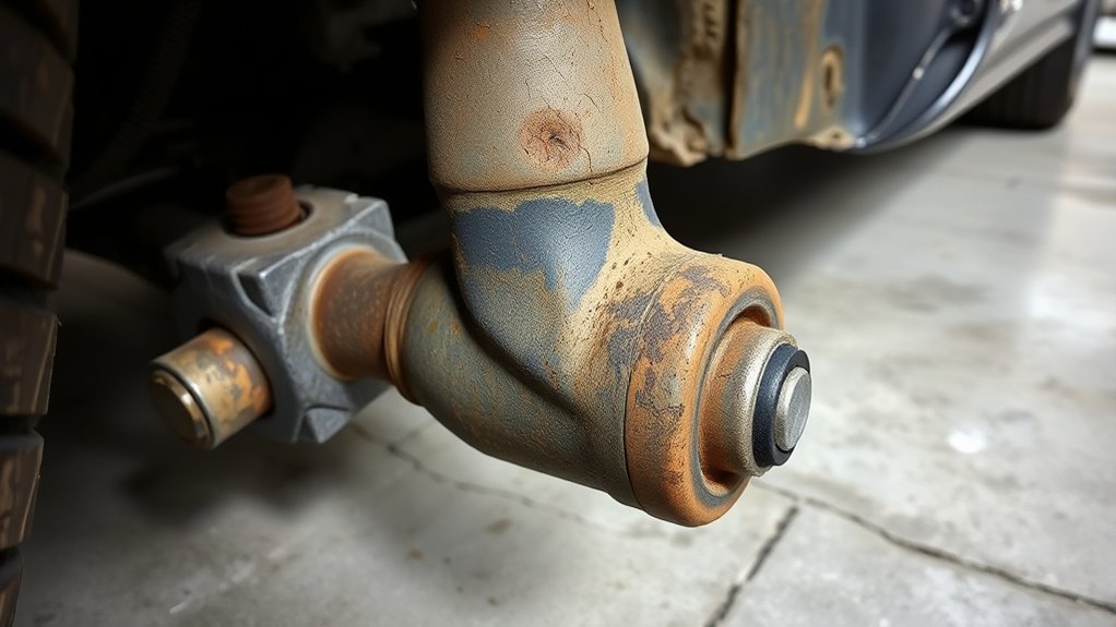 Toyota Camry ball joint failure signs in the front suspension