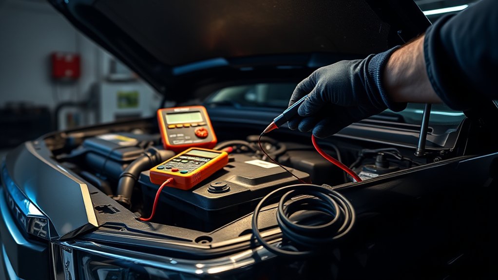 Multimeter setup for testing Toyota Tundra battery drain
