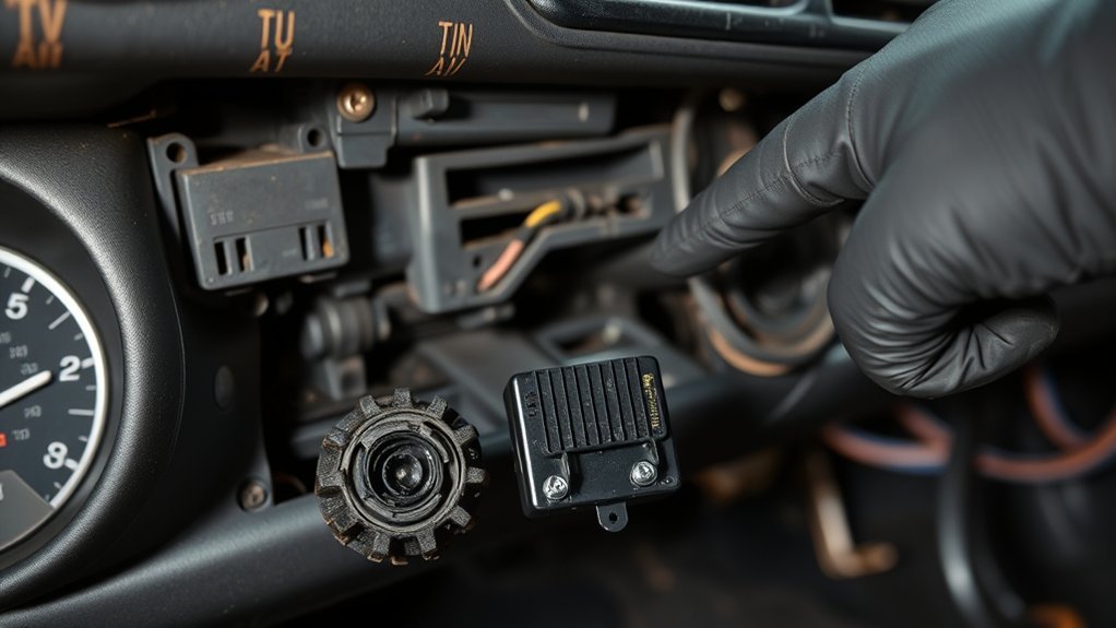 Toyota Camry blend door actuator controlling HVAC air temperature