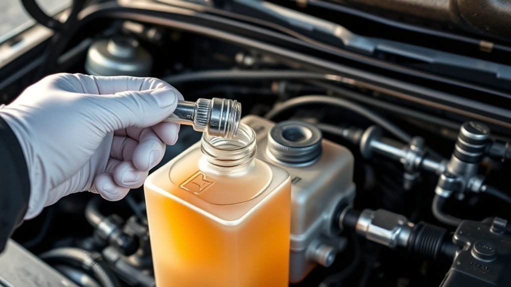 Toyota Tacoma brake fluid reservoir and hydraulic brake system maintenance