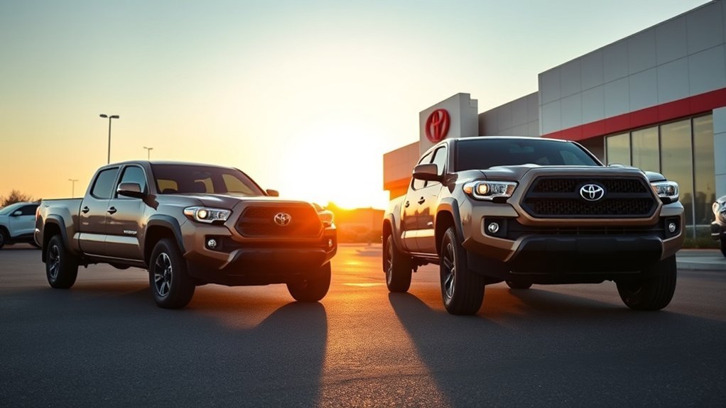 Toyota Tacoma cab and trim availability comparison