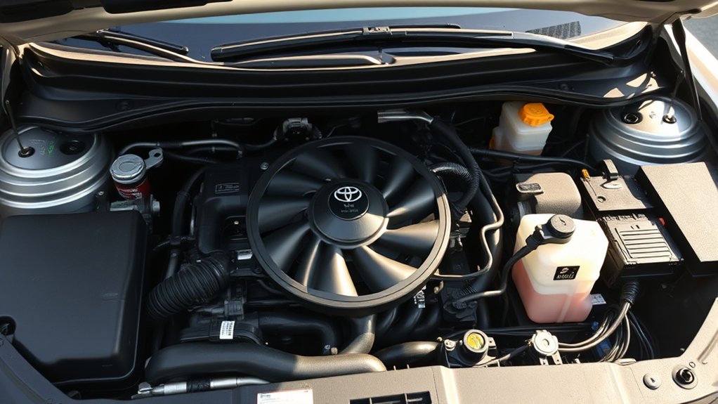 Toyota Camry engine cooling system and radiator fan maintenance
