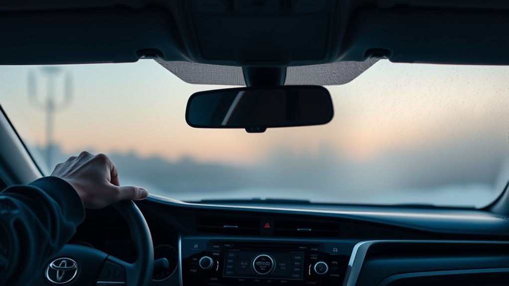 Toyota Camry rear window defogger troubleshooting for damaged grid lines and electrical faults