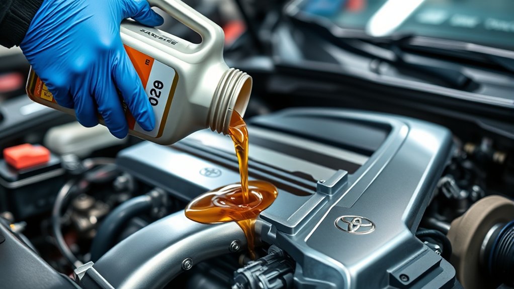 Toyota Camry engine-oil maintenance checklist