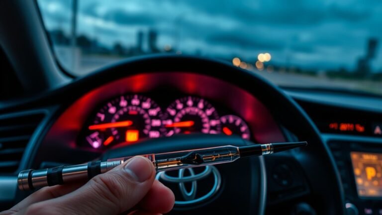 camry oil level alert