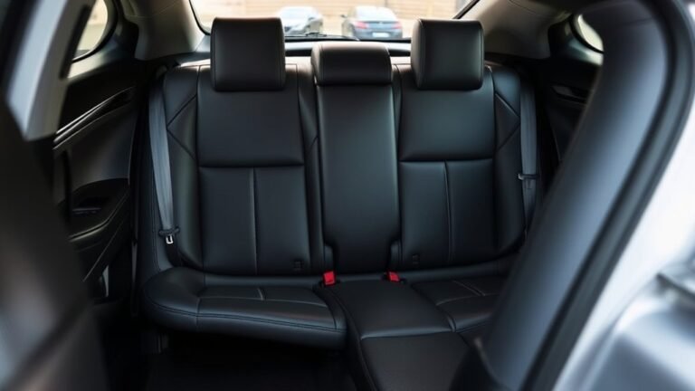 camry rear seat features