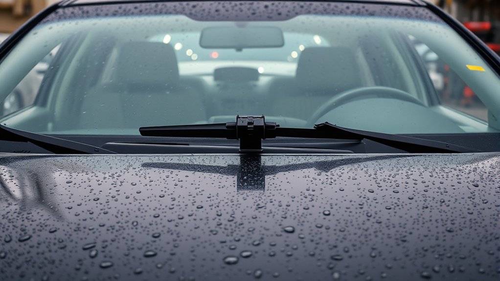 Toyota Camry windshield wiper system being checked for a fuse, motor, wiring, or linkage fault