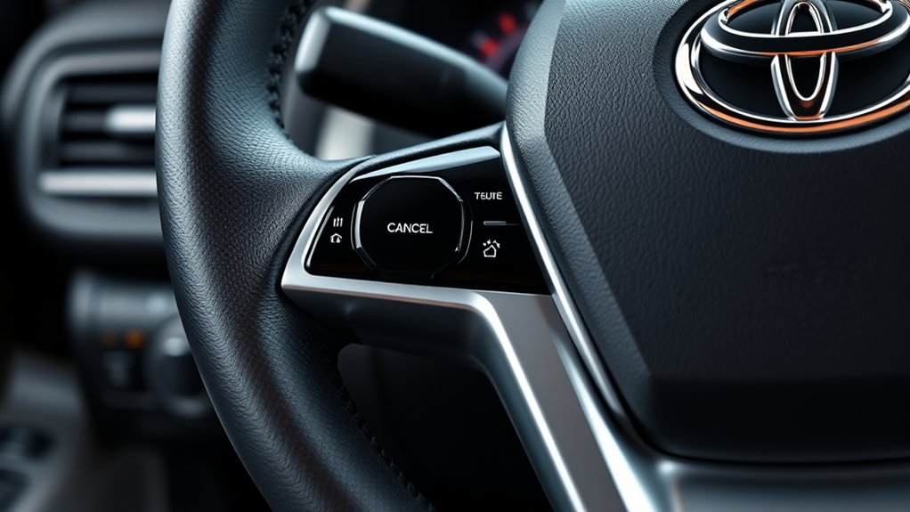 Toyota Camry cruise-control cancel and resume functions