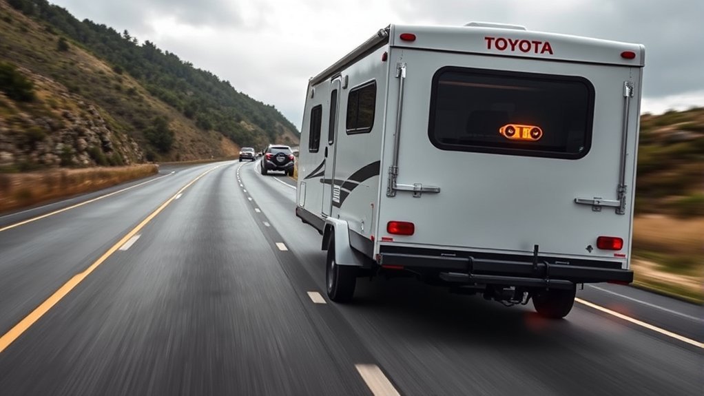Toyota Tacoma trailer sway causes including loading, wind, tires, and hitch setup