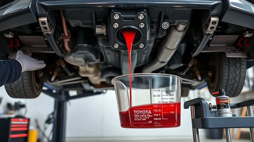 Toyota Camry transmission fluid service