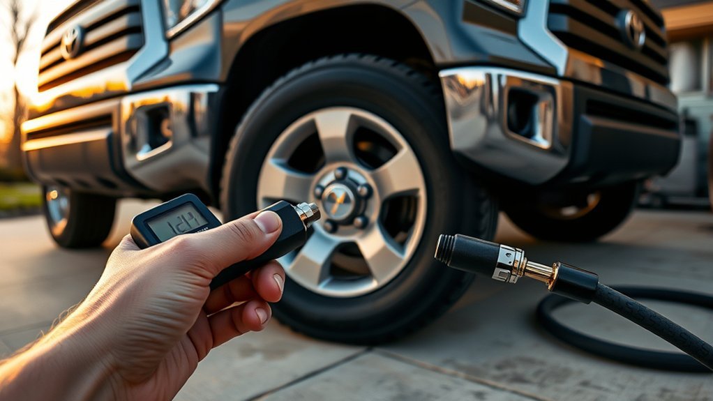check and set tire pressure