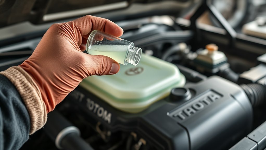 check coolant color smell