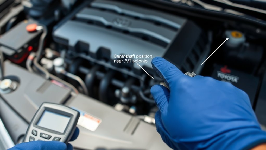 Toyota Camry check engine light caused by P0012 code