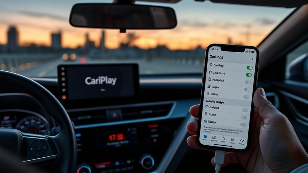 Checking iPhone and Toyota Camry compatibility for Apple CarPlay