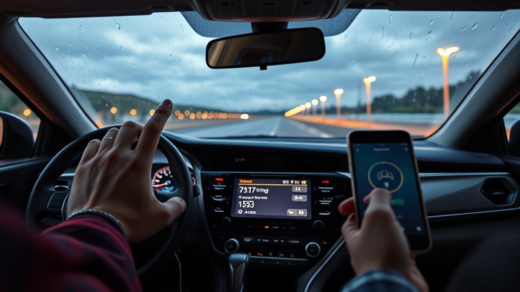 Checking Toyota Camry multimedia software for an available update