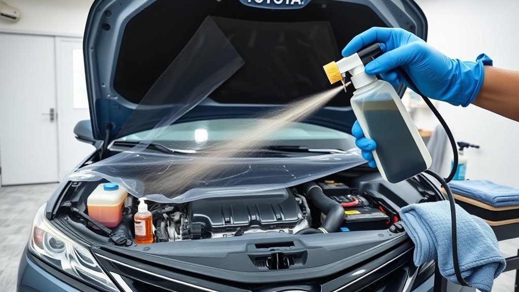 Maintaining a clean Toyota Camry engine bay