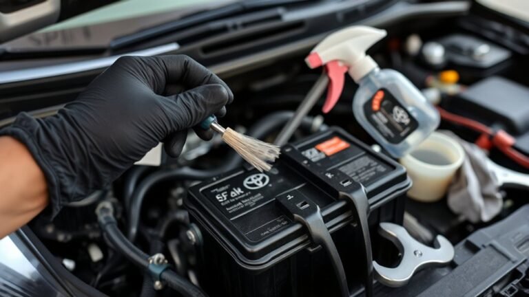 clean battery terminals regularly