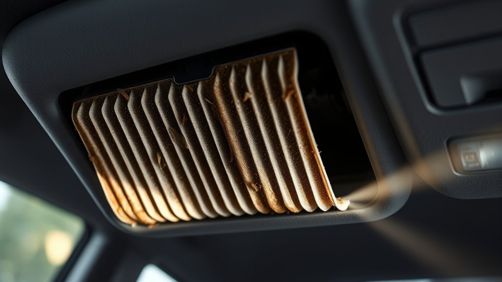 clean Toyota Camry cabin air filter for odor prevention
