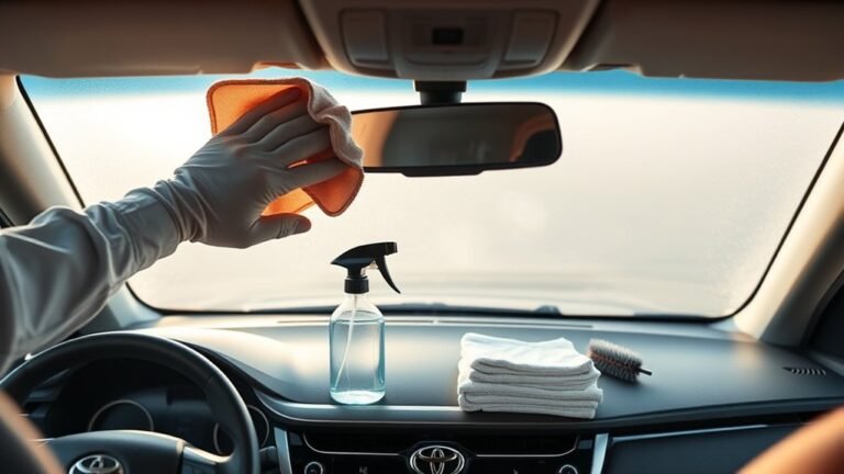 clean camry windshield haze