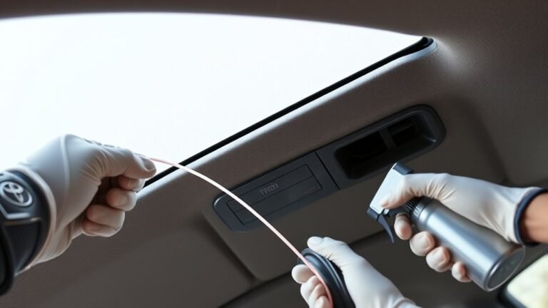 clean toyota camry sunroof drains