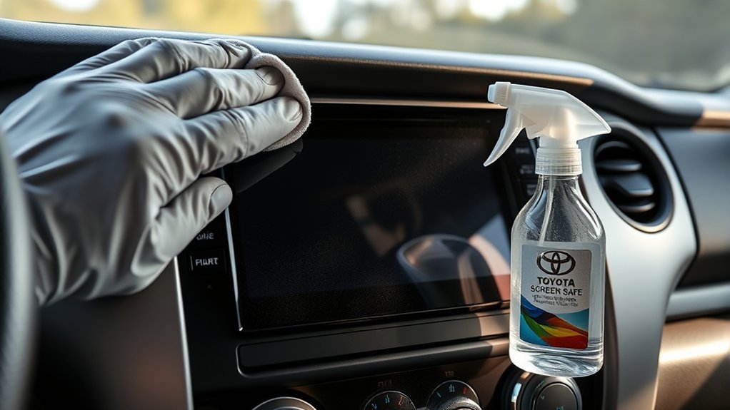 clean tundra touchscreen safely