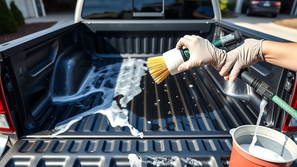 cleaning toyota tacoma bed liner