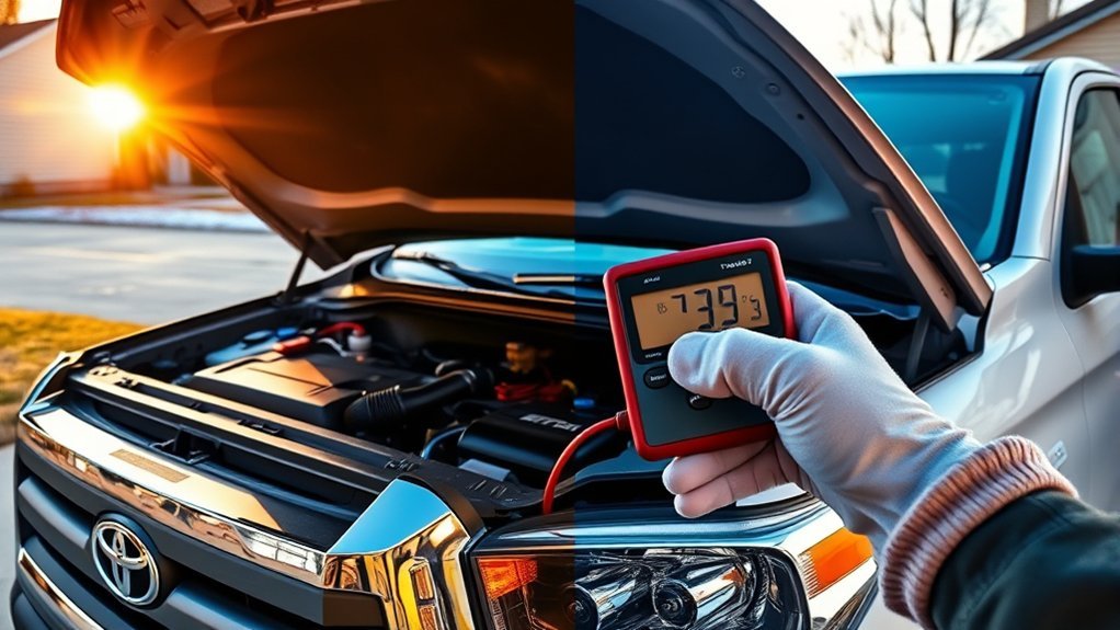 Toyota Tundra 12-volt battery facing cold-weather starting demands
