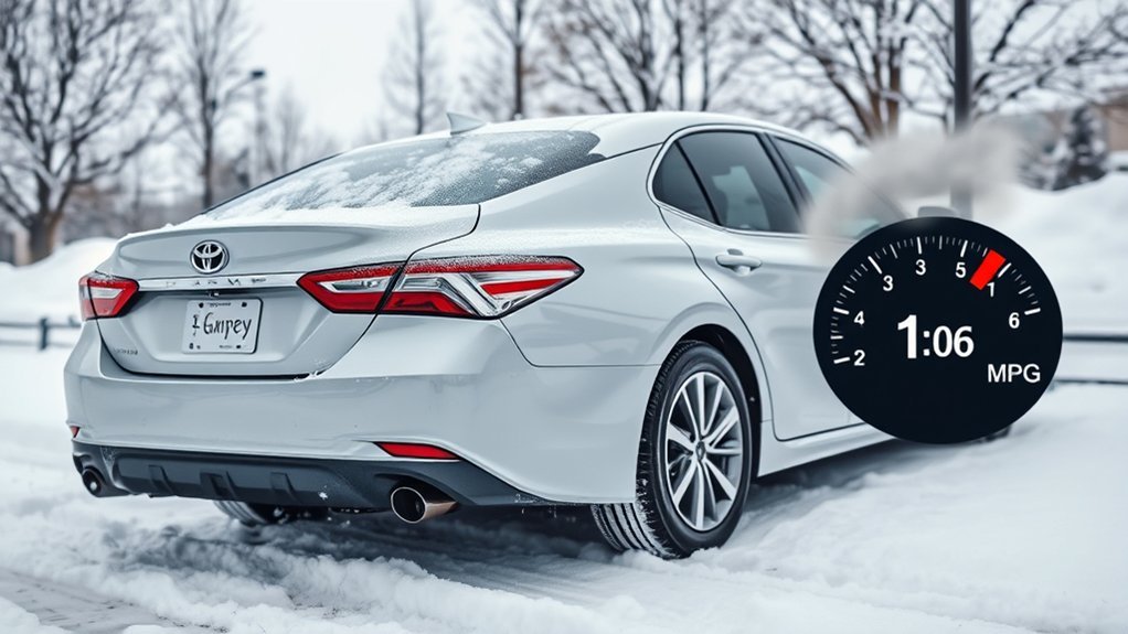 Toyota Camry winter fuel economy in cold weather