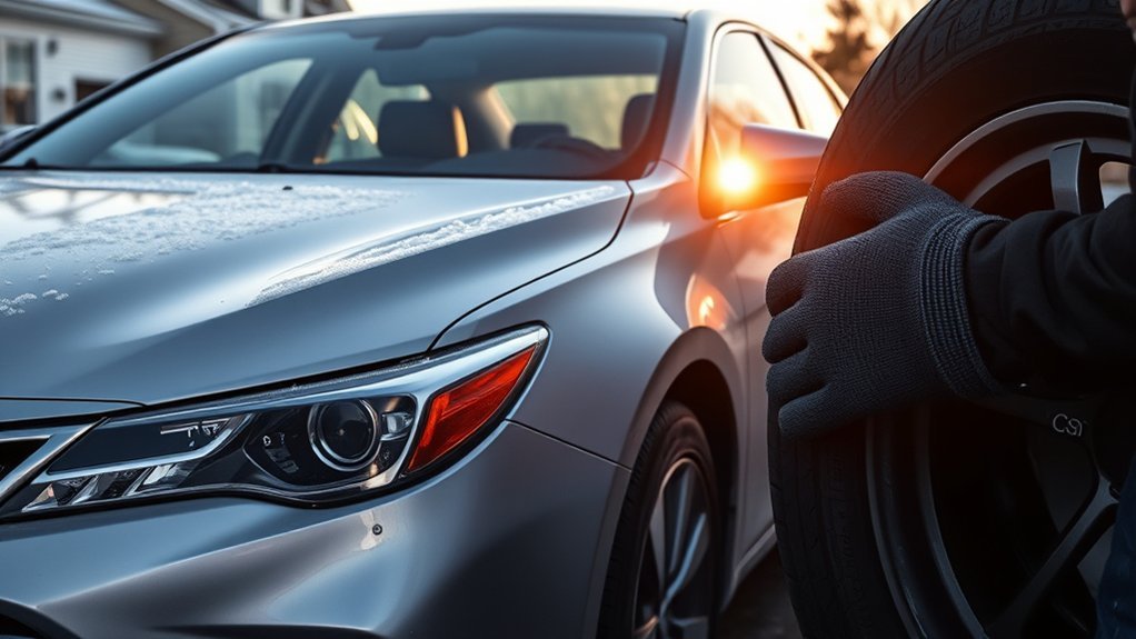 Toyota Camry TPMS warning appearing after a cold-weather pressure drop