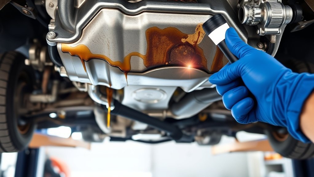 Common Toyota Tacoma engine oil leak points
