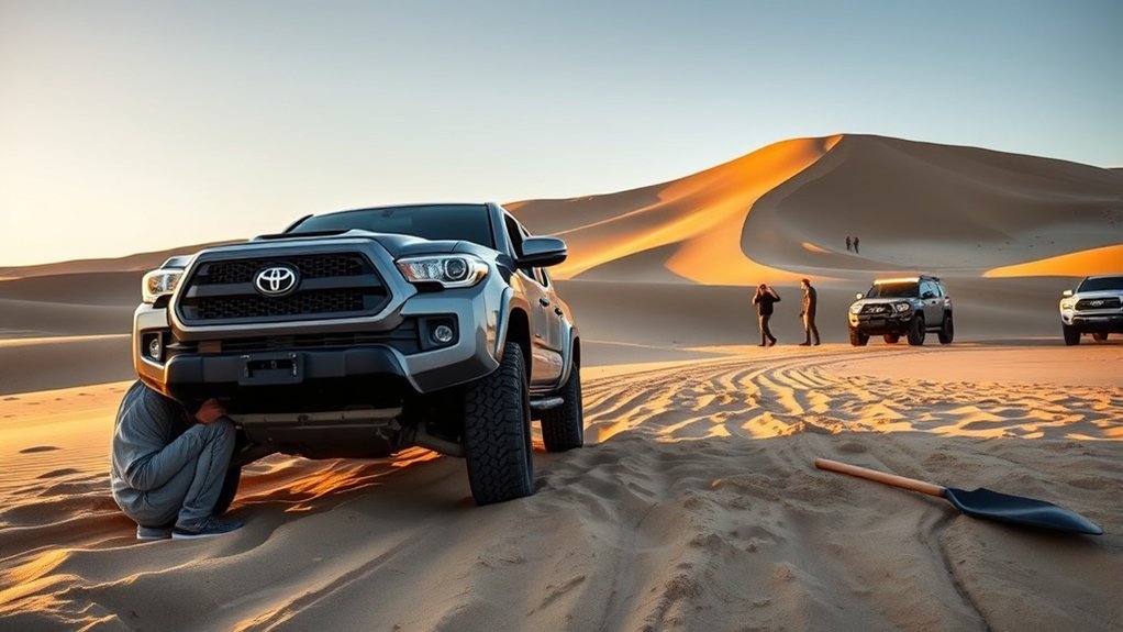 Off-road group supporting Toyota Tacoma beach driving