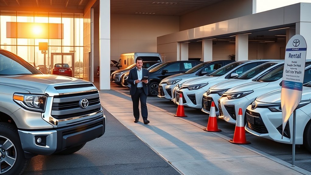 complimentary rental vehicle service