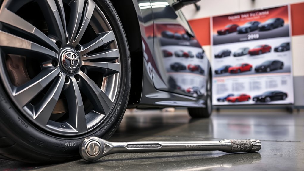 Toyota Camry wheel nut torque values must be verified by model year, sales market, and wheel hardware