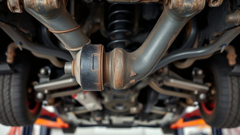 Toyota Camry control arm and rubber suspension bushings