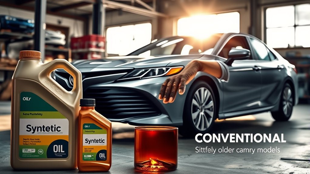 Conventional engine oil option for an older Toyota Camry when approved