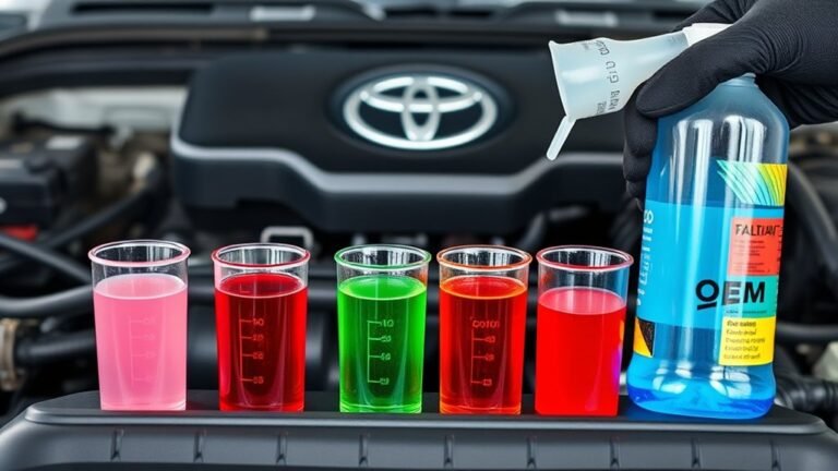 coolant types and colors