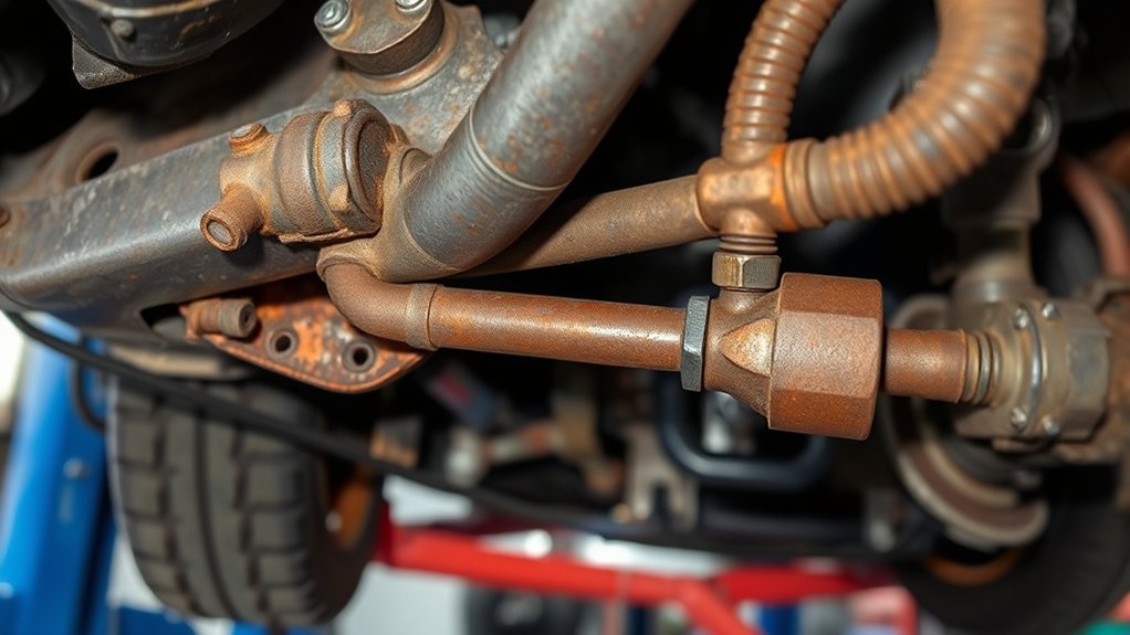 Risks of driving a Toyota Camry with severely corroded brake lines