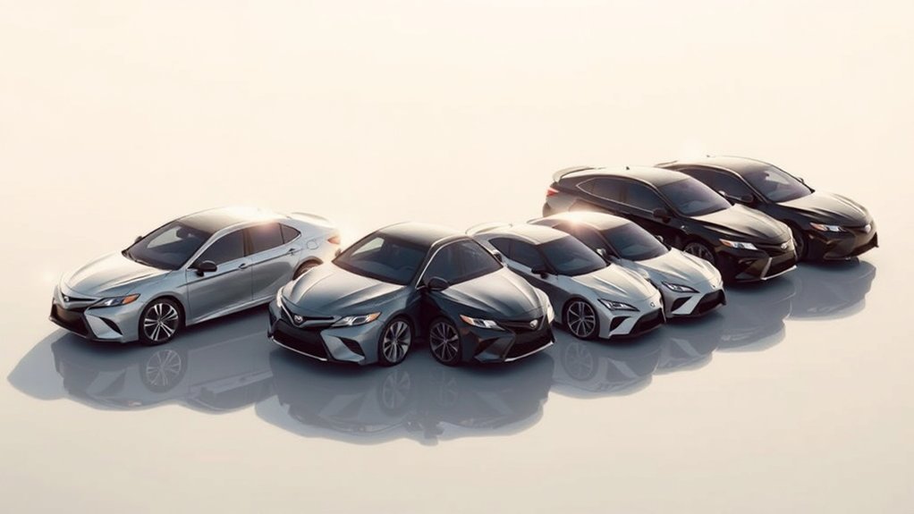 Toyota Camry design evolution across generations